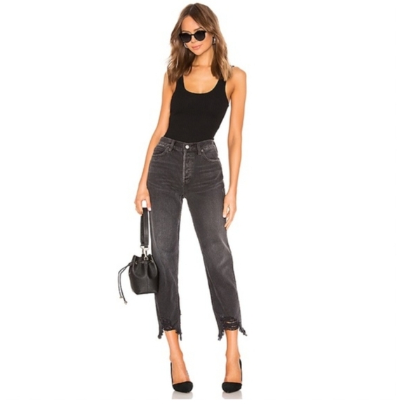 Free People Chewed Up Straight Leg Jeans - Picture 1 of 8